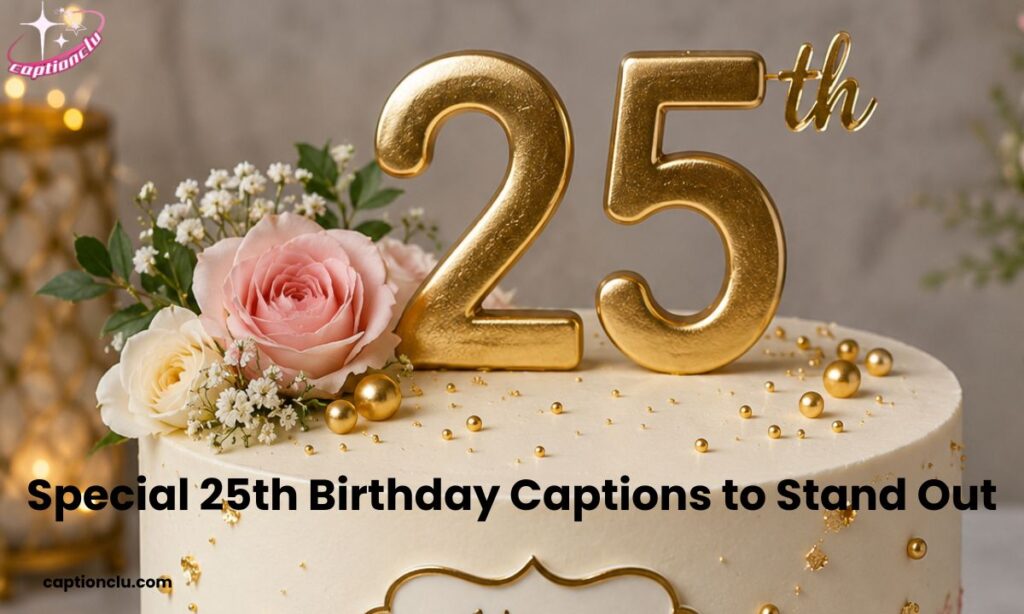 Special 25th Birthday Captions to Stand Out