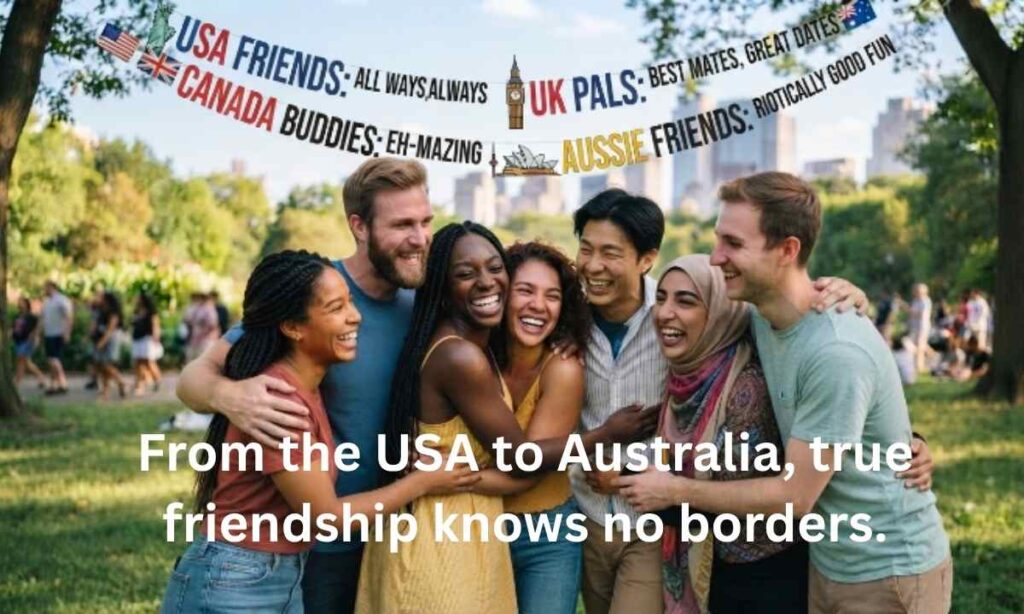 International Friendship Day Captions for Friends in the USA, UK, Canada & Australia