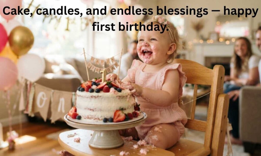 1st Birthday Cake Captions for Sweet Memories