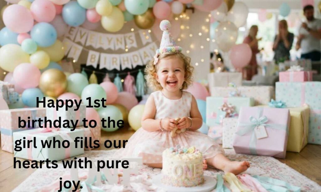 1st Birthday Captions for Baby Girl