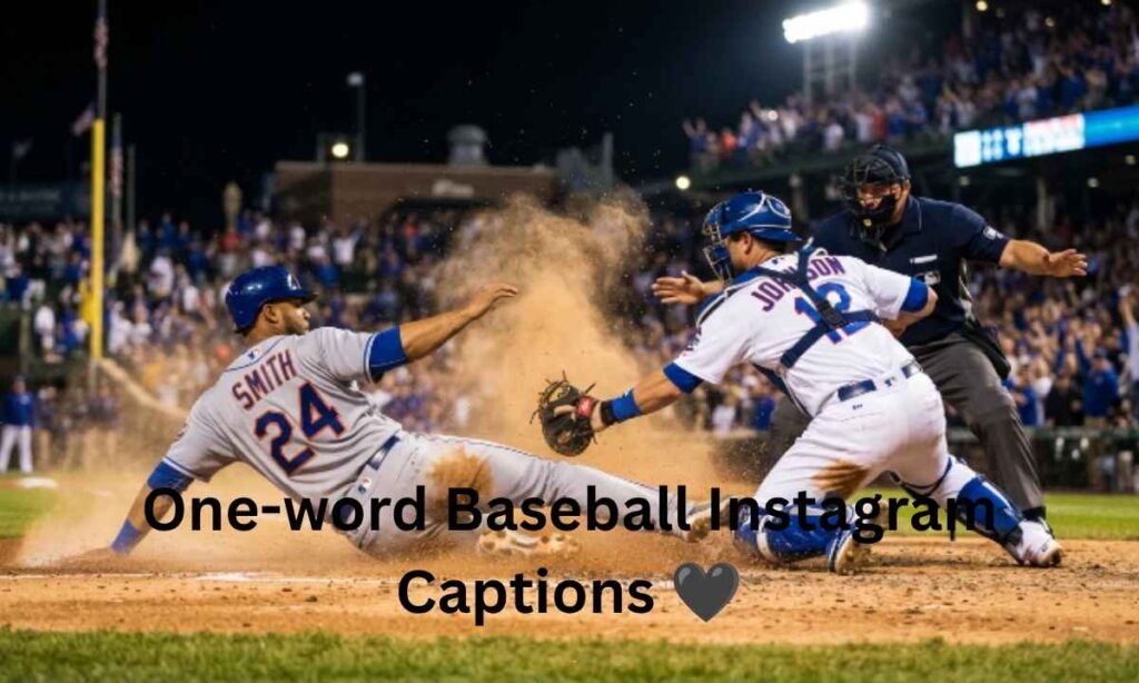 One-word Baseball Instagram Captions 🖤