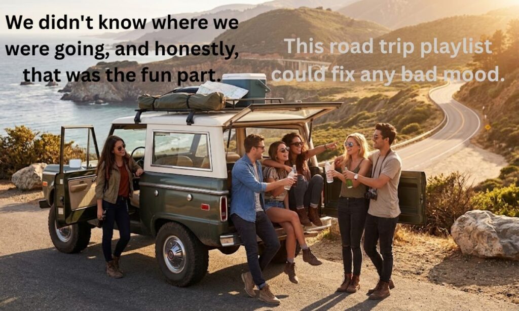 Crazy Friends Captions for Road Trips