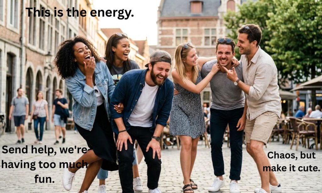 Short Crazy Friends Captions for Instagram
