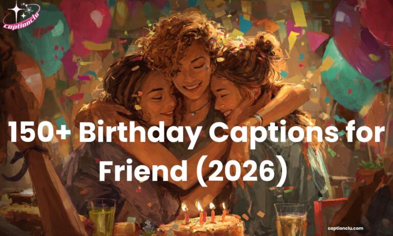 150+ Birthday Captions for Friend (2026)