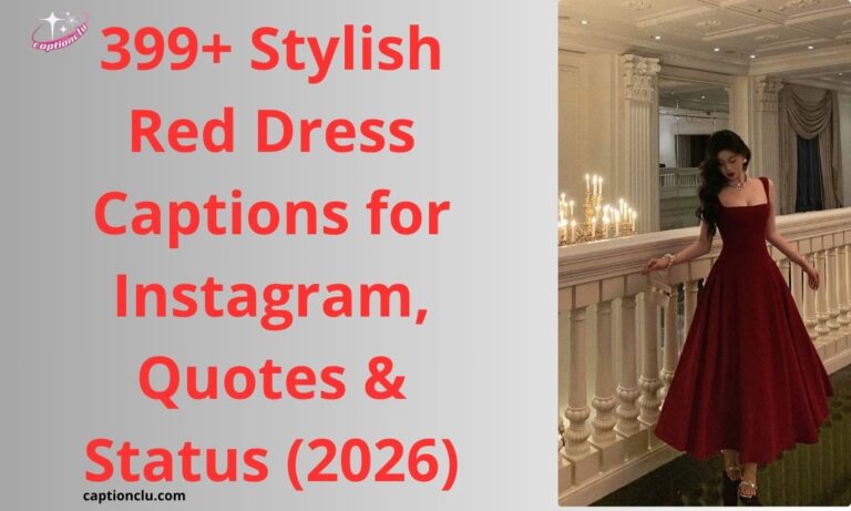 399+ Stylish Red Dress Captions for Instagram, Quotes & Status (2026)