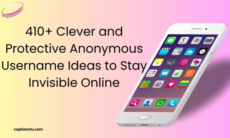 410+ Clever and Protective Anonymous Username Ideas to Stay Invisible Online