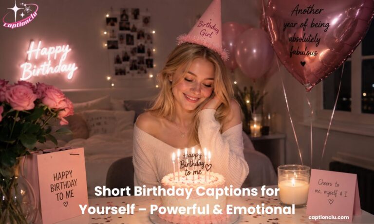 Short Birthday Captions for Yourself – Powerful & Emotional