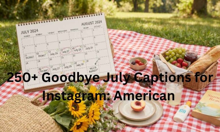 250+ Goodbye July Captions for Instagram: American