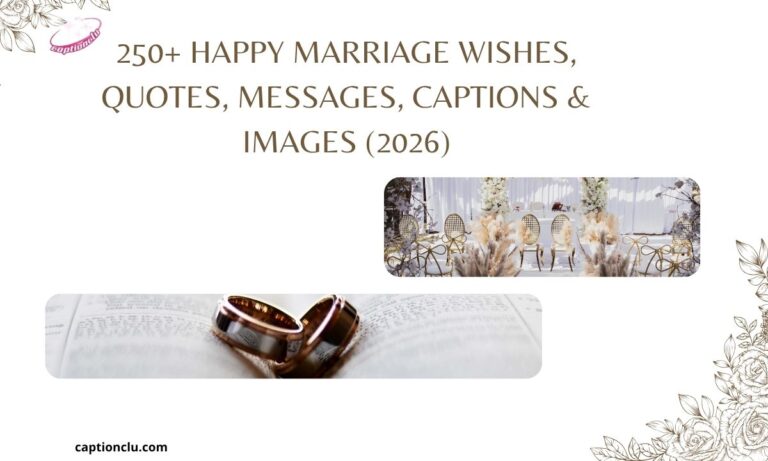 250+ Happy Marriage Wishes, Quotes, Messages, Captions & Images (2026)