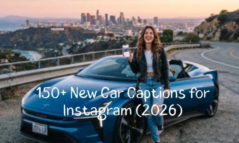 150+ New Car Captions for Instagram (2026)