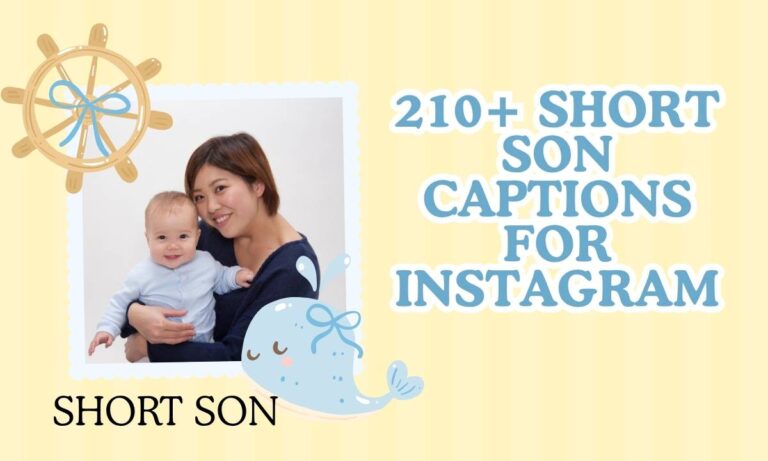 210+ Short Son Captions for Instagram