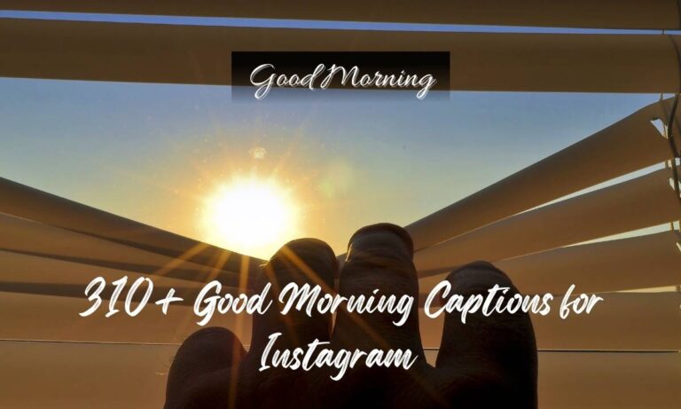 310+ Good Morning Captions for Instagram